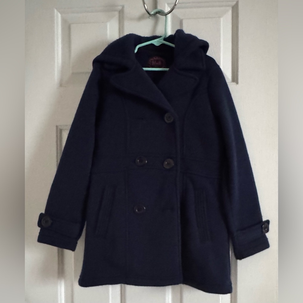 Unik Dark Blue Kids Pea Coat